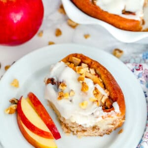 Apple Walnut Cinnamon Rolls