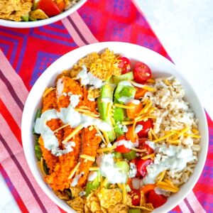 Buffalo Chicken Burrito Bowl