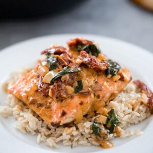 One Pan Creamy Chipotle Salmon