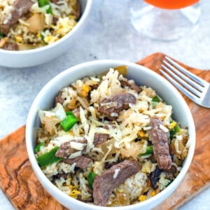 Steak and Cheese Fried Rice