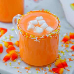 Candy Corn Hot Chocolate