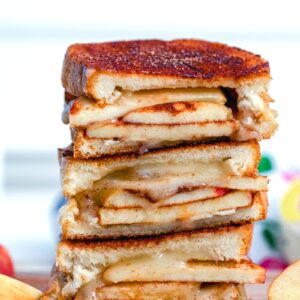 Cinnamon Sugar Brie and Apple Grilled Cheese