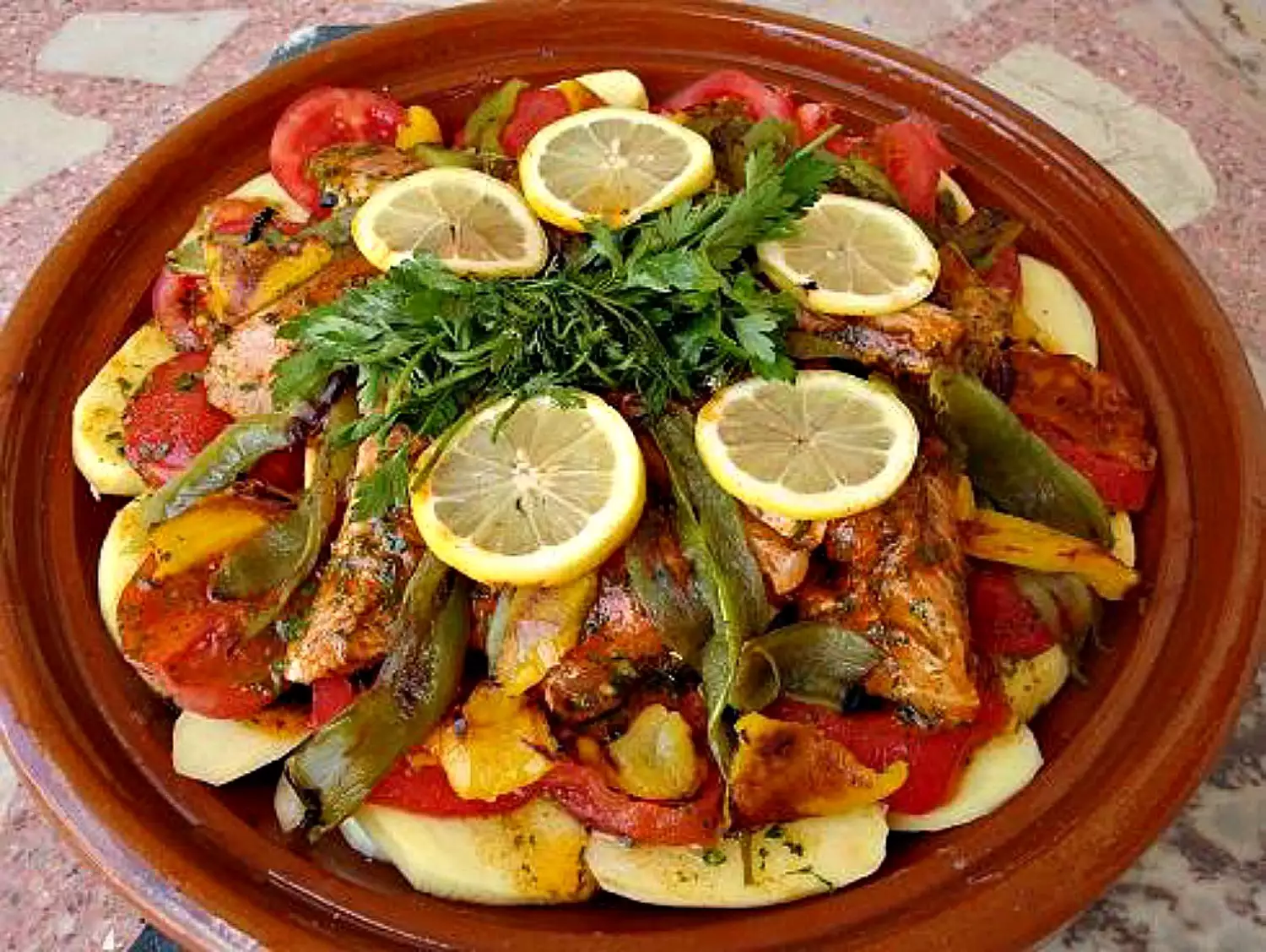 Moroccan Fish Tagine (Mqualli)