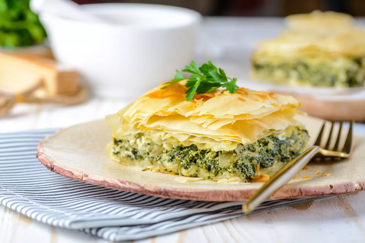 Spanakopita: Greek Spinach Pie With Feta Cheese