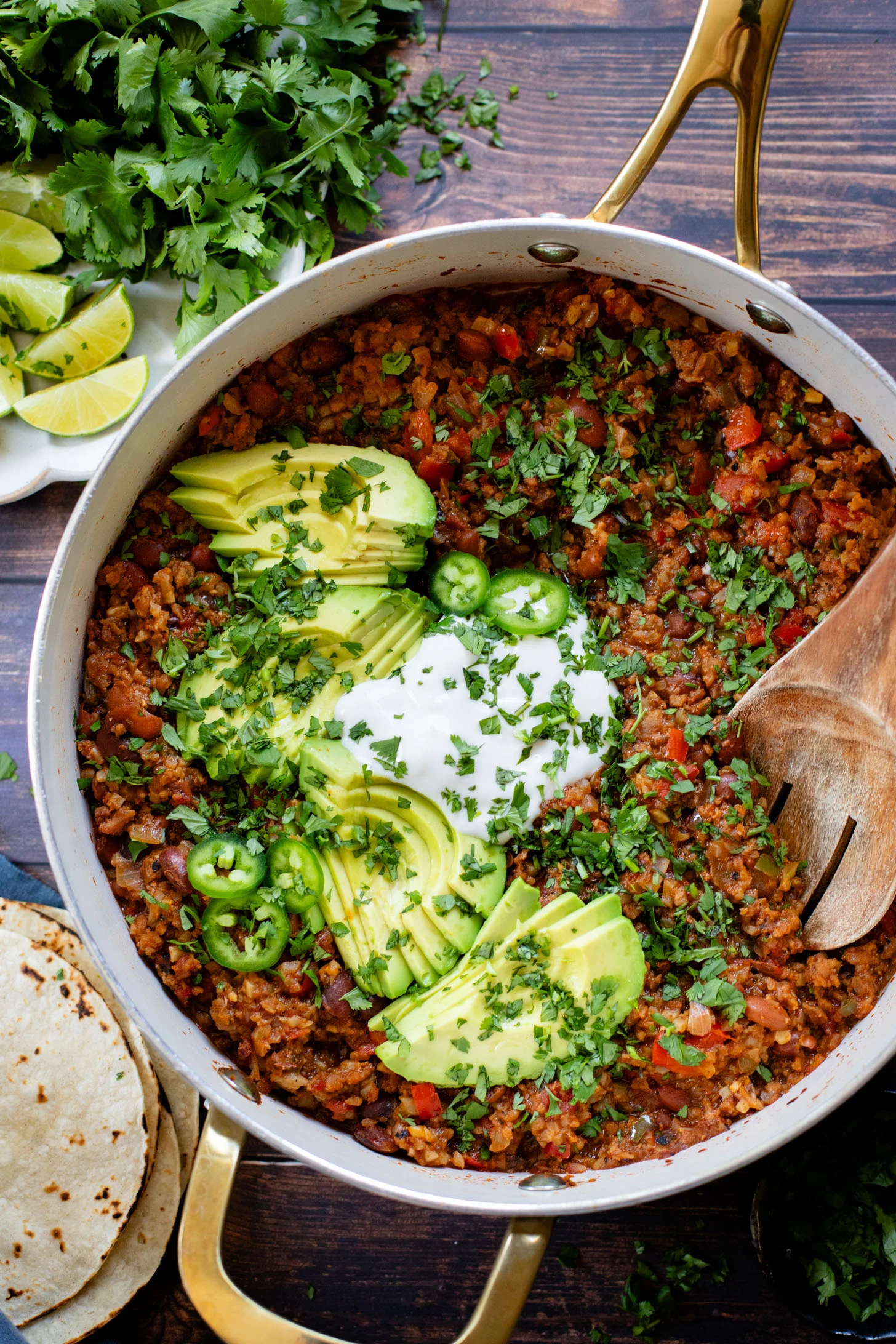 Cauliflower Rice Taco Skillet