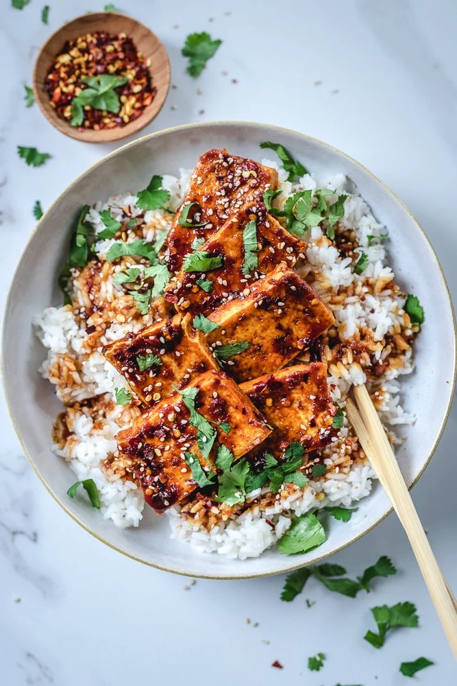 Crispy Pan Fried Tofu