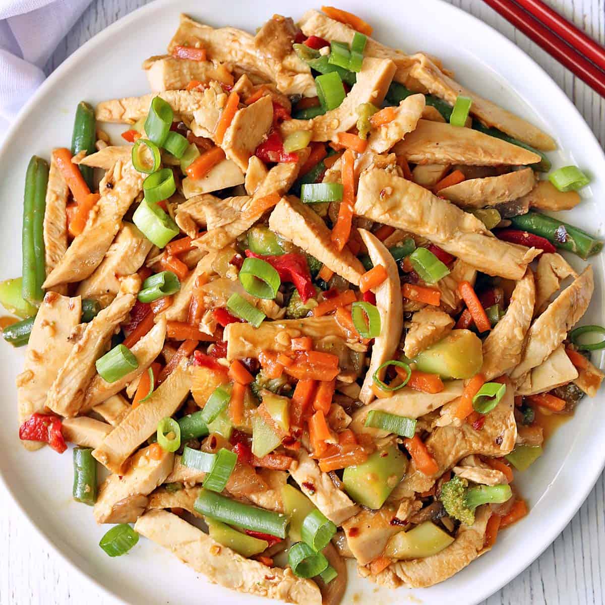 Leftover Turkey Stir Fry